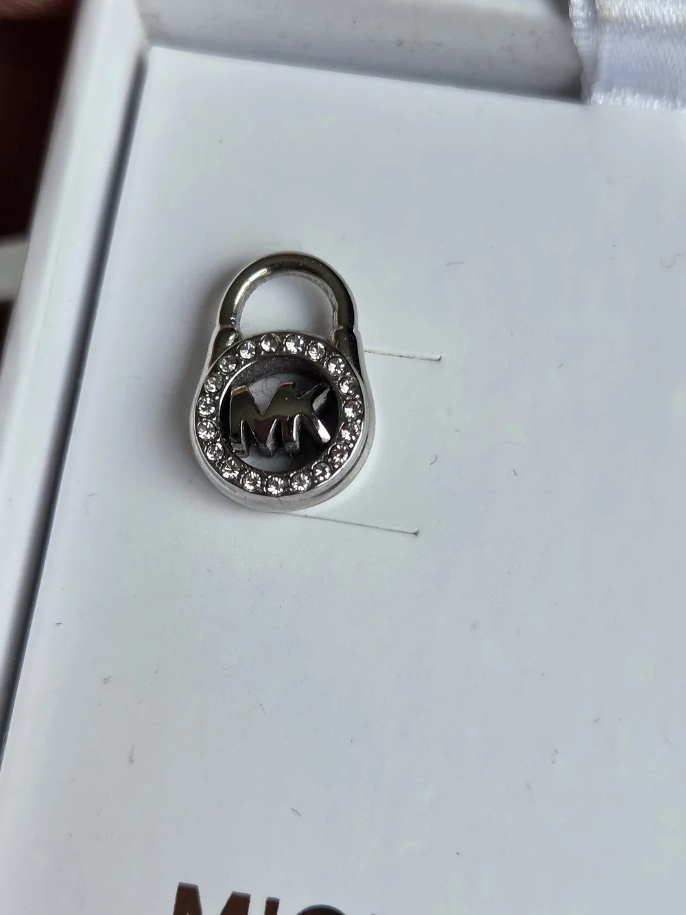 Michael Kors Pavé Crystal Padlock Stud Earrings